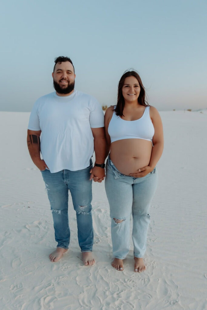 K&M White Sands Maternity photoshoot