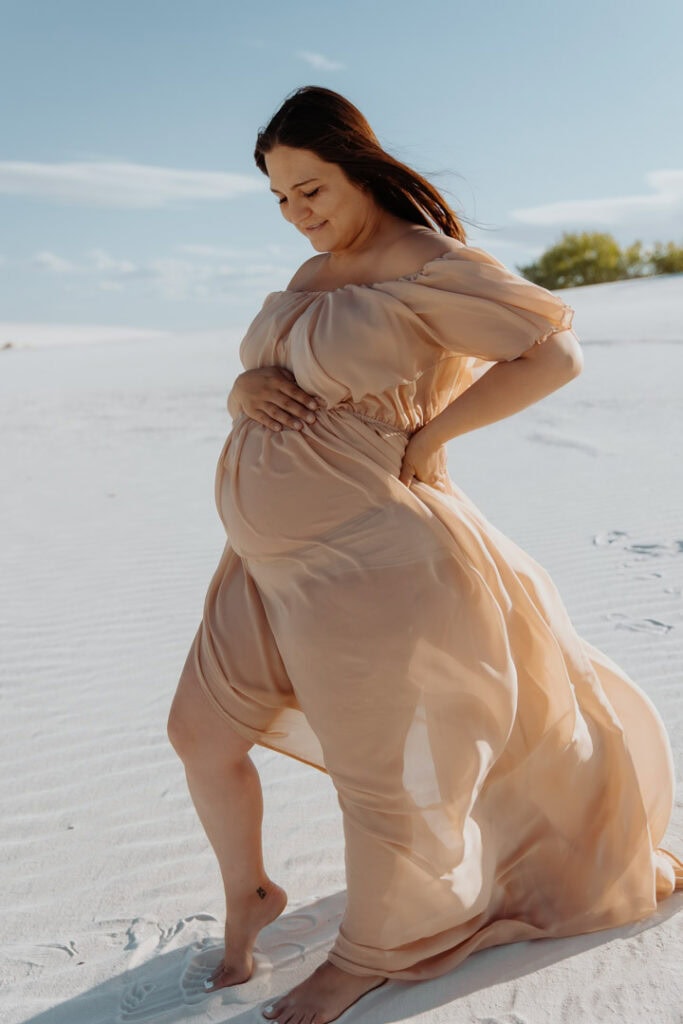 K&M White Sands Maternity photoshoot